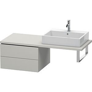 Duravit L-Cube base cabinet LC583800707 62 x 54.7 cm, concrete gray matt, for console, 2 drawers