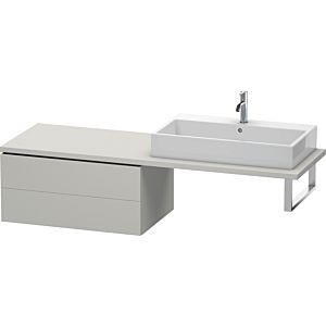 Duravit L-Cube Unterschrank LC583900707 82 x 54,7 cm, betongrau matt, für Konsole, 2 Schubkästen