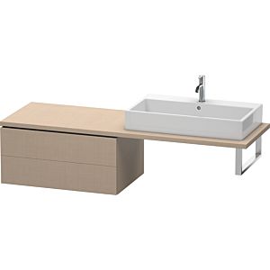 Duravit L-Cube meuble bas LC583907575 82 x 54,7 cm, lin, pour console, 2 tiroirs