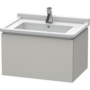 Duravit L-Cube vanity unit LC616400707 67 x 46.9 cm, concrete gray matt, 2000 pull-out, wall-hung