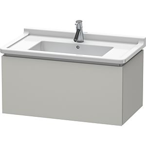 Duravit L-Cube vanity unit LC616500707 82 x 46.9 cm, concrete gray matt, 2000 pull-out, wall-hung