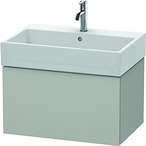 Duravit L-Cube vanity unit LC617600707 68.4 x 45.9 cm, concrete gray matt, 2000 pull-out, wall-hung