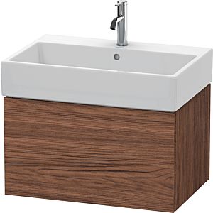 Duravit L-Cube Waschtisch-Unterschrank LC617602121 68,4 x 45,9 cm, nussbaum dunkel, 1 Auszug, wandhängend