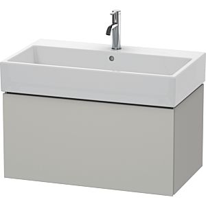 Duravit L-Cube vanity unit LC617700707 78.4x 45.9 cm, concrete gray matt, 2000 pull-out, wall-hung