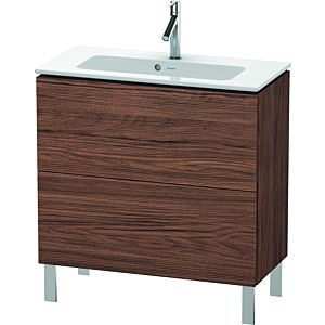 Duravit L-Cube vanity unit LC667402121 82 x 39, 2000 cm, dark walnut, 2 pull-outs, standing