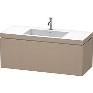 L-Cube Duravit vasque LC6919O7575 120 x 48 cm, trou pour robinet 2000 , lin, coulissant 2000