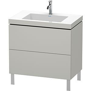 Duravit L-Cube vanity unit LC6937O0707 80 x 48 cm, match2 tap hole, concrete gray matt, 2 2000