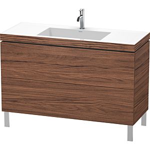 Duravit L-Cube vanity unit LC6939O2121 120 x 48 cm, match2 tap hole, dark walnut, 2 2000