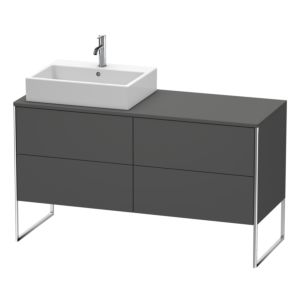 Duravit XSquare Duravit XS4923L4949 1400x538x548mm, 4 coulissants, gauche, Graphit mat