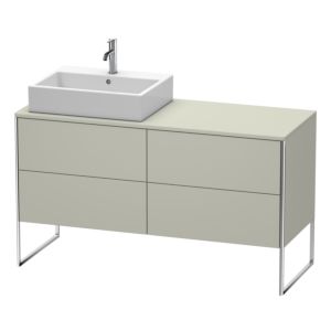 Duravit XSquare Duravit XS4923L6060 1400x538x548mm, 4 coulissants, gauche, Taupe mat