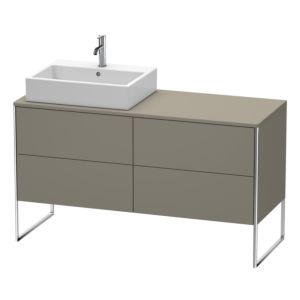 Duravit XSquare Duravit XSquare XS4923L9090 1400x538x548mm, 4 pull-outs, left, flannel gray silk matt