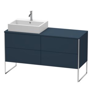 Duravit XSquare Duravit XS4923L9898 1400x538x548mm, 4 coulissants, gauche, bleu nuit satiné mat
