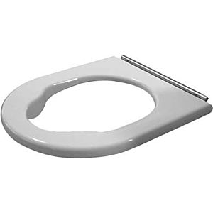 Duravit WC-Sitzring Starck 3 Vital weiss, Scharniere Edelstahl matt