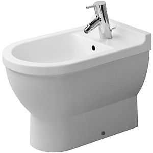 Duravit Starck 3 Stand Bidet 22301000001 weiss, wondergliss, mit Hahnloch und Überlauf