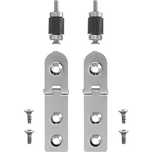 Duravit Scharnierpaar für Urinaldeckel Fizz 0061231000 ohne Absenkautomatik, chrom