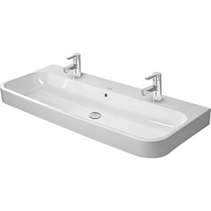Duravit Happy D.2 Möbel Waschtisch 23181200261 1200 mm, 2 Hahnlöcher, weiss, wondergliss
