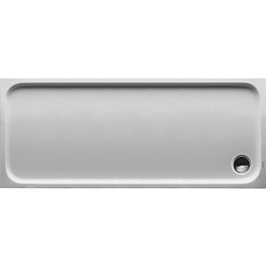 Duravit de douche rectangulaire D-Code version encastrable 720096000000001 1700 x 700 mm, blanc avec antidérapant