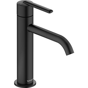 Duravit Balcoon Waschtischarmatur M BA1023002046 FreshStart und MinusFlow, Ausladung 138mm, ohne Zugstangen-Ablaufgarnitur, schwarz matt
