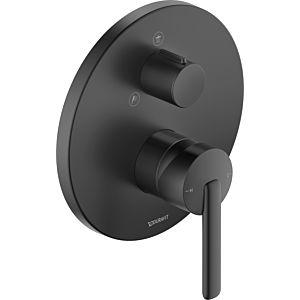 Duravit Balcoon trim kit BA4210012046 concealed shower mixer, 2 outlets, round, matt black