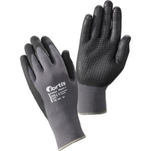 FORTIS knitted gloves 4317784794015 PU/Nylon, grey, size 10