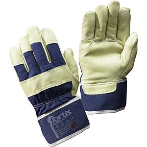 FORTIS pigskin gloves 4317784794367 size 10, blue-beige
