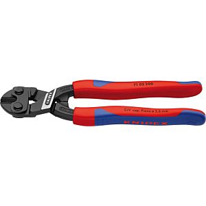 KNIPEX CoBolt Compact Bolt Cutters 7102200, 200mm multi-component handles 200mm KNIPEX