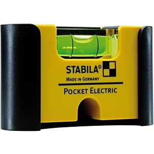 STABILA Mini-Wasserwaage Pocket Electric 18115 7cm mit Gürtel-Clip