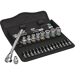 Wera socket wrench set 4013288173836 28-piece in textile box