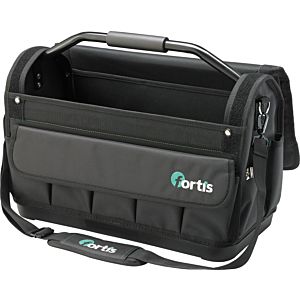 Sac à outils FORTIS 4317784702041 hydrofuge, avec bandoulière, noir