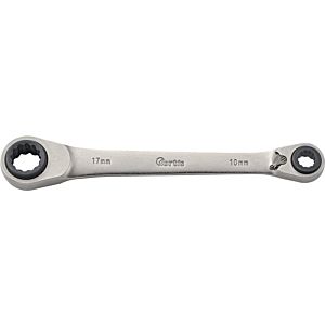 FORTIS Quadro ring ratchet wrench 4317784773546 10x13/17x19mm