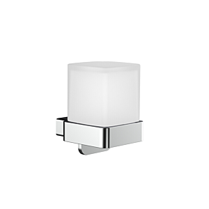 Emco Loft distributeur de savon liquide 052100103 chromé, avec gobelet en verre cristal