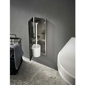 WC encastré Emco Asis pure garniture de toilette module 975551405 170x435mm, charnière de porte à droite, noir mat