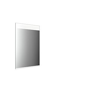 Miroir lumineux LED Emco MI 449825001 500 x 802 mm, découpe lumineuse horizontale en haut, avec éclairage inférieur