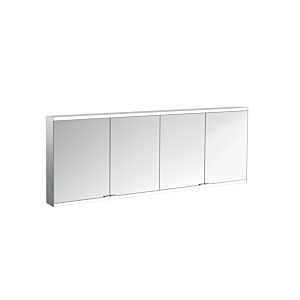 Emco prime surface-mounted illuminated mirror cabinet 949706264 1800x700mm, 4 doors, aluminium/mirror