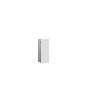 WC encastré Emco Asis pure garniture de toilette module 975551305 170x435mm, charnière de porte à droite, blanc mat
