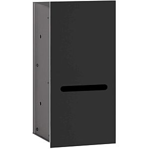 Emco Asis 2.0 WC-Papier-Modul 972427521 schwarz, 170x346 mm, Anschlag rechts, Unterputz