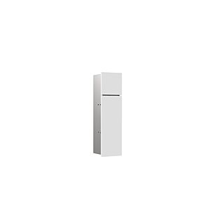 Emco Asis pure concealed toilet brush set 975551302 170x600mm, door hinge left, with compartment, matt white