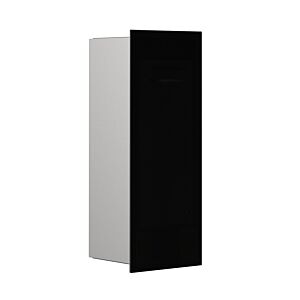Emco asis pure  Unterputz-Abfallsammler-Modul 975527512 170x436mm, mit Glasfront, schwarz hochglanz