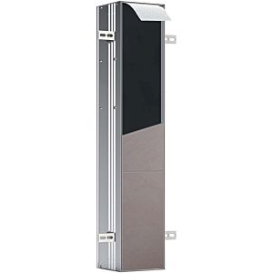 Emco Asis plus concealed toilet brush set 975611010 11010, door hinge left, aluminum, 803mm, door tiled