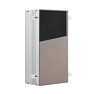 Emco asis plus flush-mounted waste collector module 975611015 aluminum, 492x250mm, door tileable