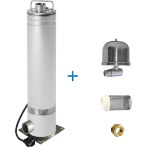 Ewuaqua submersible pressure pump iDiver Inox 6-60 plus L with black outlet