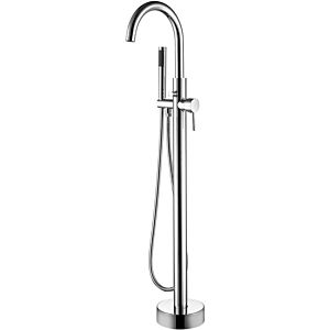Fukana mitigeur stile chromé , avec colonne montante ronde, sur pied