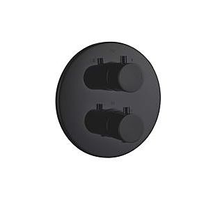 Fukana stile noir thermostatique de douche 54551902 noir, garniture, encastré