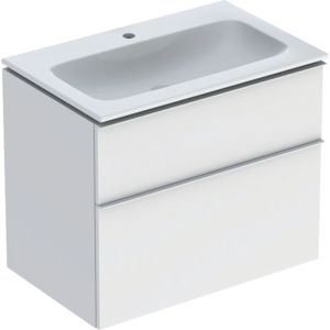 Geberit iCon washbasin with vanity unit 75 cm 502336013 Washbasin set 75x63x48cm, white, body / handle matt white