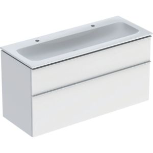 Geberit iCon washbasin with base cabinet 120 cm 502338013 Washbasin set 120x63x48cm, white, body / handle matt white
