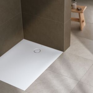 Geberit CleanFloor30 Duschfläche 551004001 bodeneben, mit Dichtvlies, 80 x 100 cm, weiß / matt