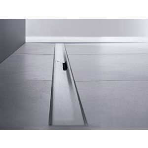 Geberit CleanLine 50 Duschrinne 154448KS2 30-110 x 3 cm, Edelstahl gebürstet, bodeneben