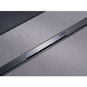 Geberit CleanLine 50 Duschrinne 154448QC2 30-110 x 3 cm, schwarzchrom, bodeneben