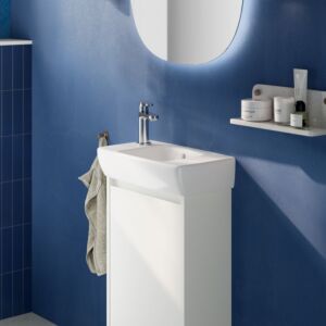 Geberit Renova Compact vanity unit 504081001 1 door, carcass/front white / lacquered satin finish, width 41.2 cm