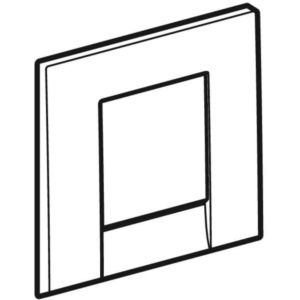 Geberit BetPl. HyTouch UR Bolero for 241912211 UR controls from 2009, hgl. -chromed